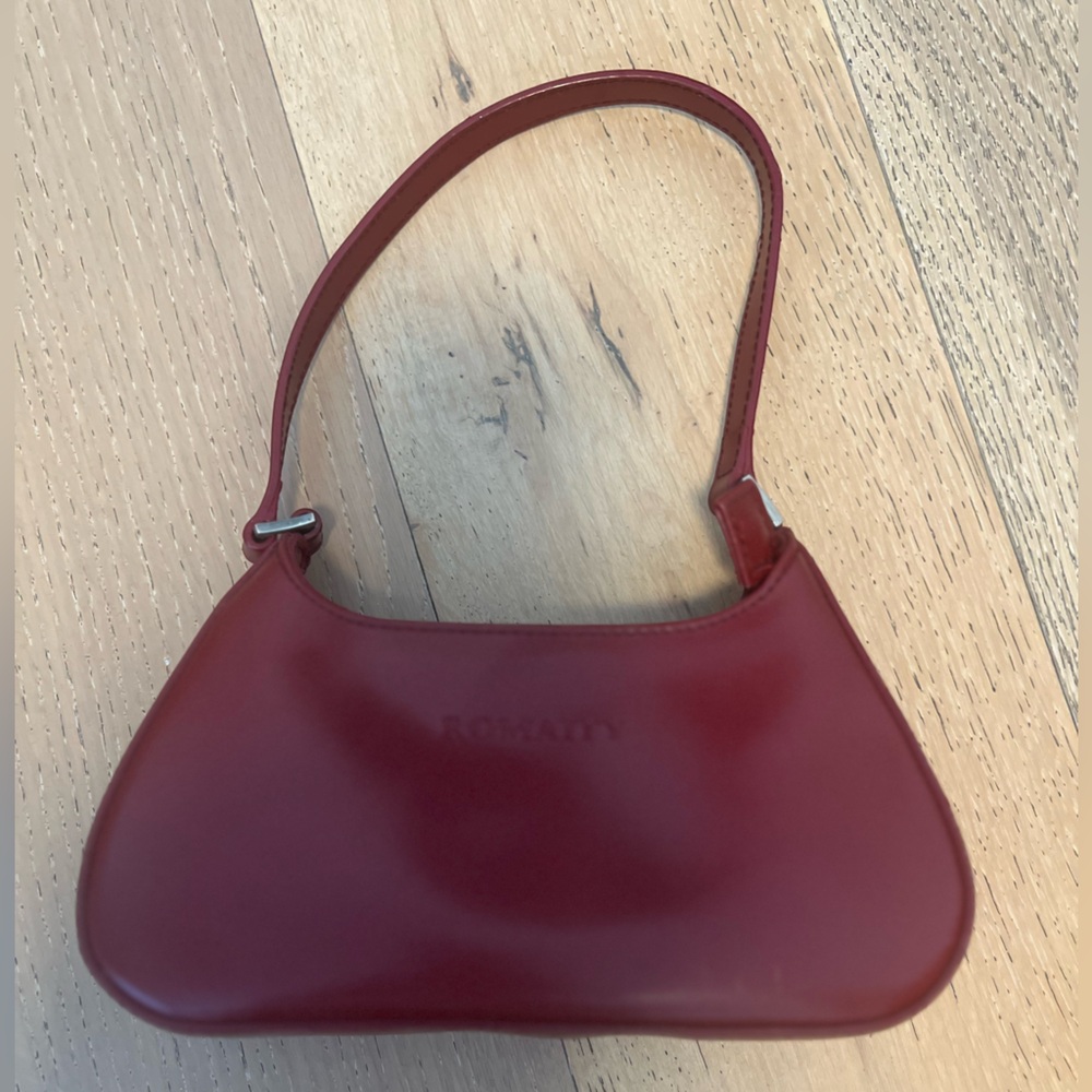 Burgundy Handbag Mini Red Shoulder Bag Purse - Picture 2 of 11